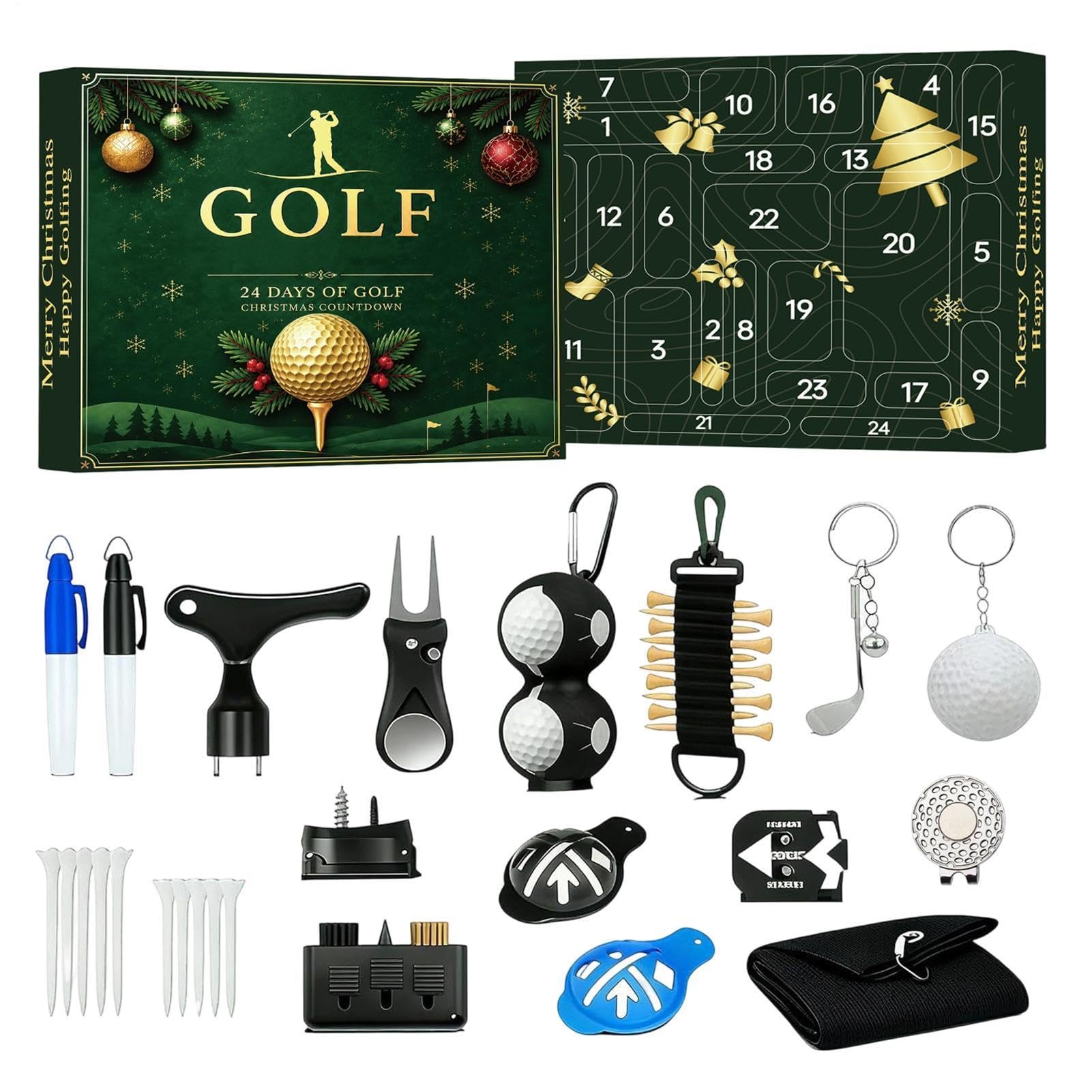 Calendario natalizio Golf Divot Repair Markers Tees