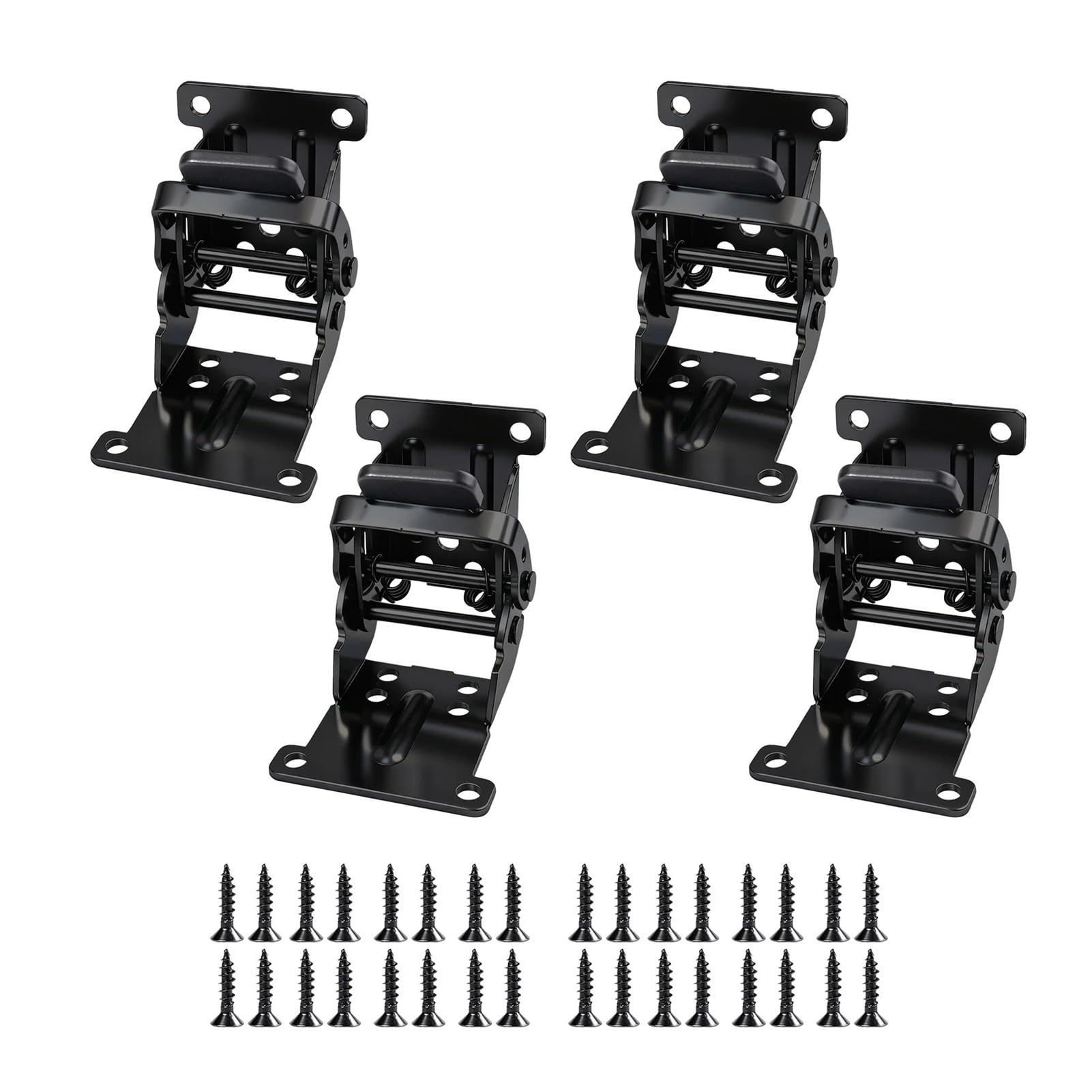 Cerniere Pieghevoli Autobloccanti A 180° Ispessite 4 Pezzi | Struttura Solida E Ispessita, Cerniere Autobloccanti A 180° For Tavoli E Sgabelli(8PC silver)