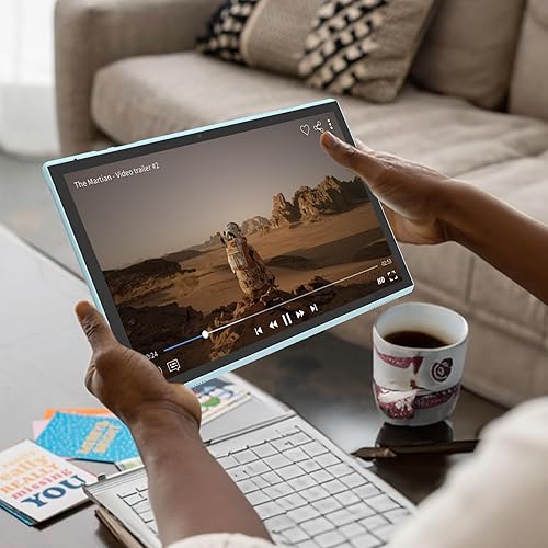 Vista 15 de Tablet 64GB 10 pulgadas Tablet, tabletas Android, batería 6000mAh Quad Core HD pantalla táctil Tableta Computadora 2MP+8MP Cámaras duales WiFi BT