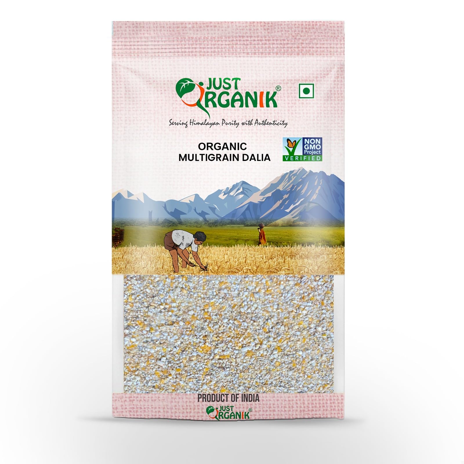 Just Organik Organic Multigrain Dalia, Rich in Dietary Fibre, Ideal for Porridge, Khichdi & Everyday Cooking, 500 g (Pack of 2),organic certified.-image-19