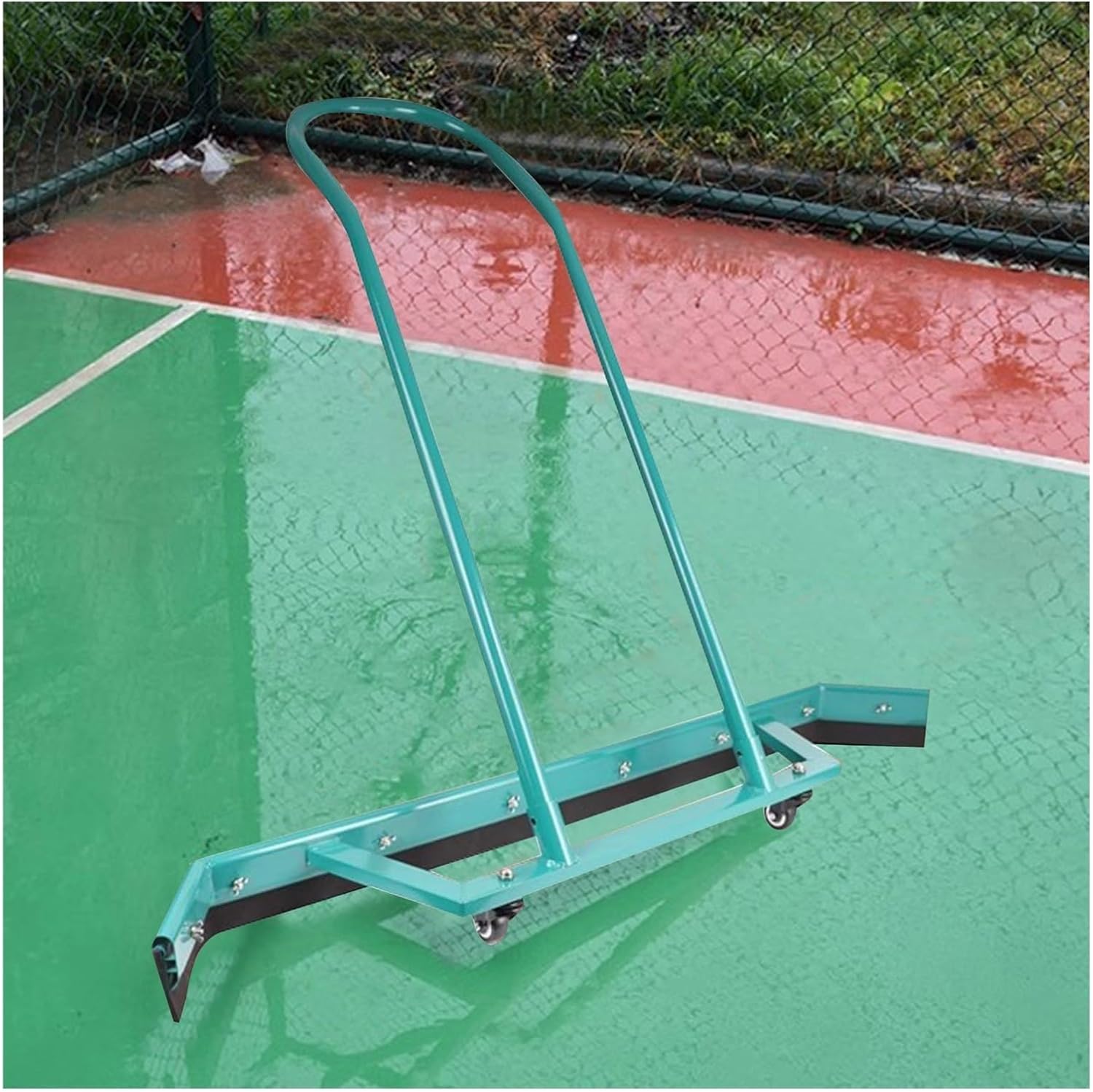 MObyat Rain Shuttle Tennis Court Squeegee Professional, Heavy Duty Sport Court Water Remover Dryer- Surface Squeegee, Gym Equipment Accessories, for School Playground