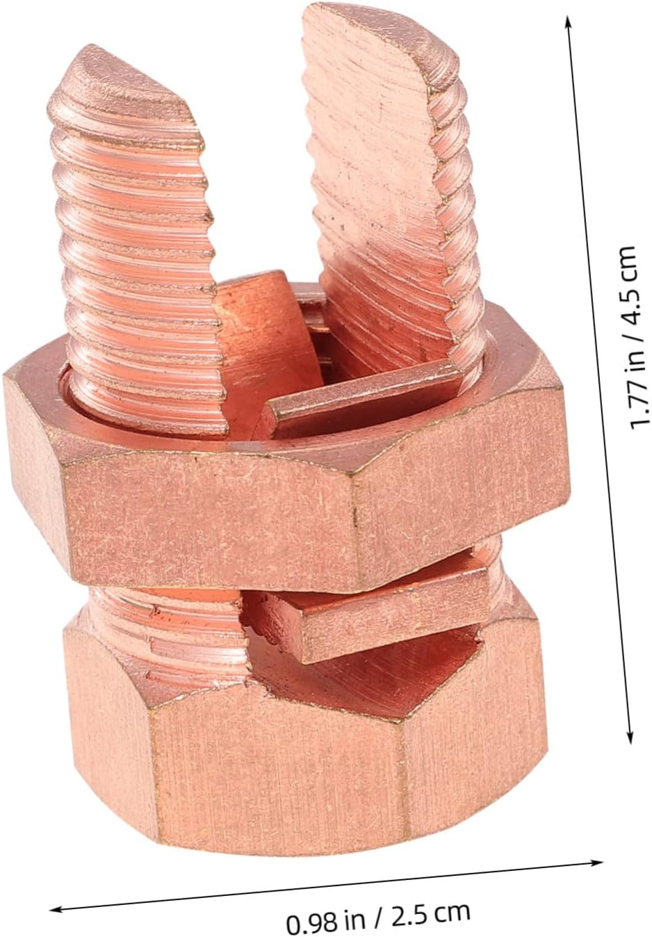 Grounding Split Bolt Clamp for Conductors Easy to Install Wire Connector for Grounding Applications High Strength Compact Design for Secure Connections