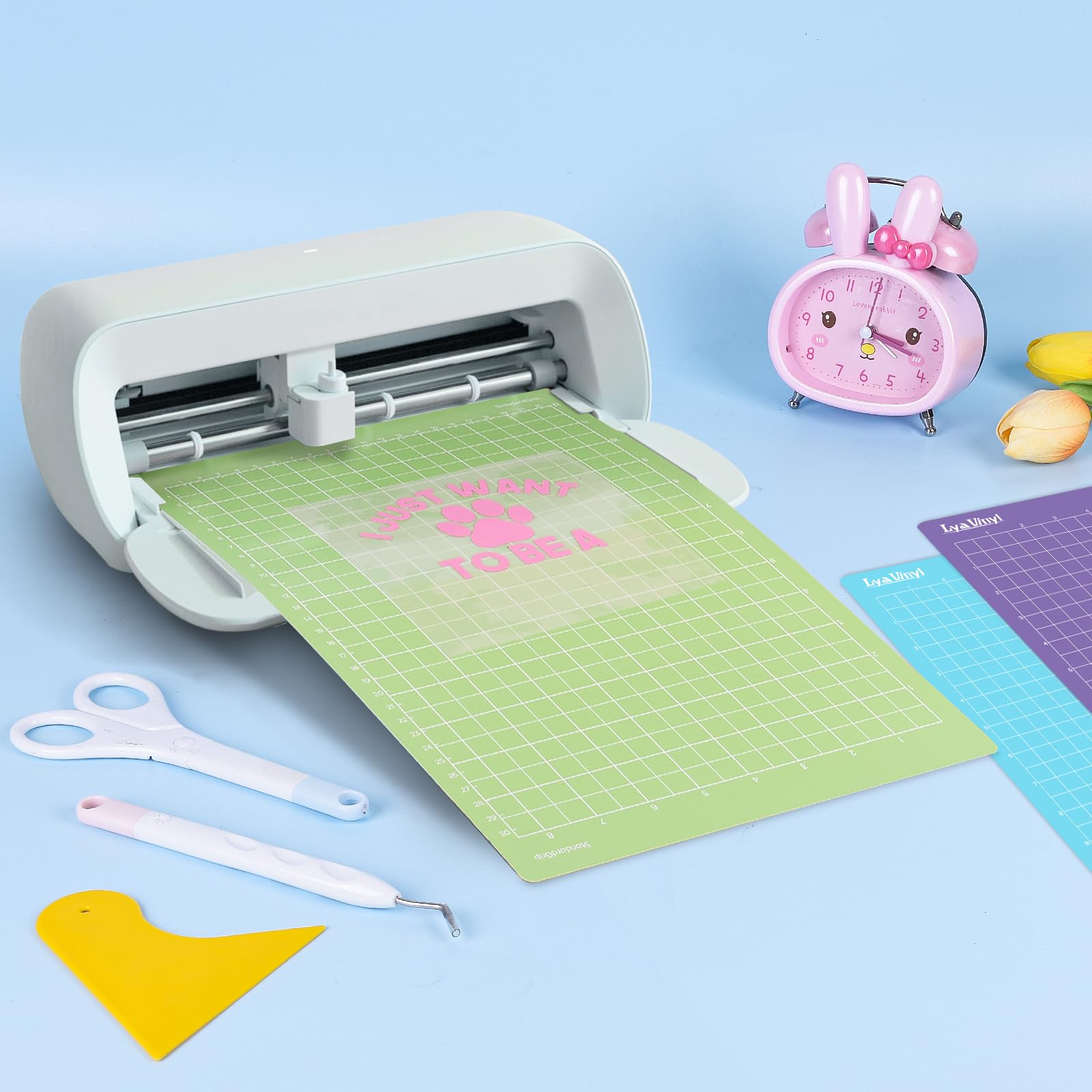 Tapis de Découpe pour Cricut Joy Xtra, 3 Pièces Tapis de Coupe Adhésifs