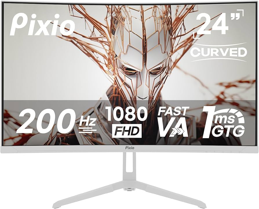 Pixio wave px248 White 200hz モニター Amazon.com: Pixio PX248 Wave White 24 inch 200Hz Refresh Rate FHD