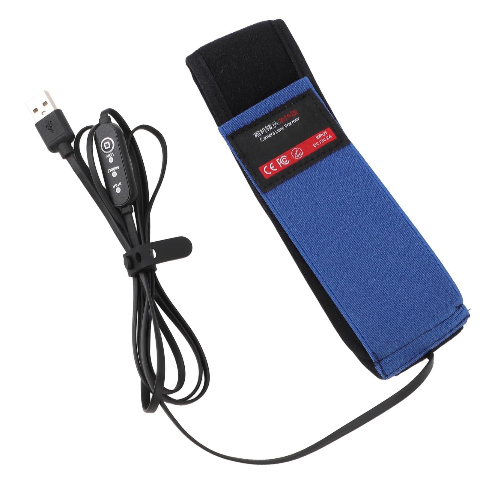 Bande Chauffante à Rosée pour Objectif de Caméra, Chauffage d'Objectif Réglable à 3 Températures, Chauffage au Graphène USB, Largement utilisé pour Les Télescopes (425mm)
