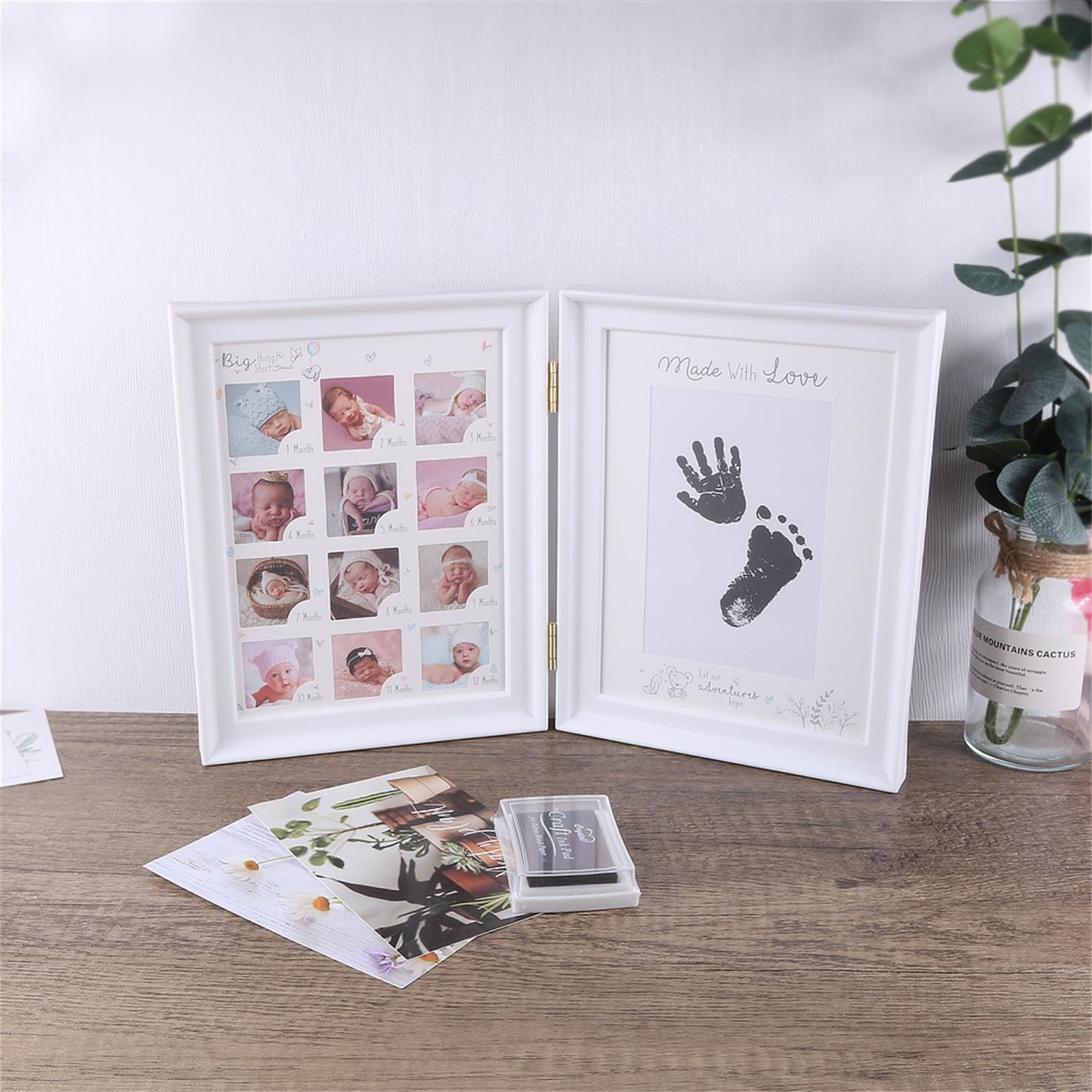 Cornice portafoto per la crescita dei neonati, ideale come regalo per il primo compleanno