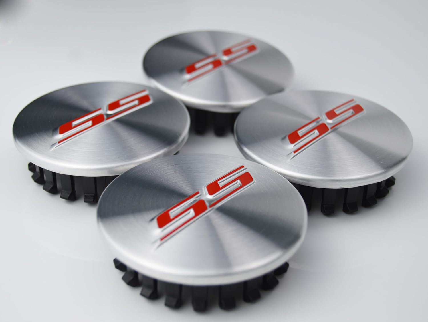 (Set of 4) 68mm=2.67 inches SS Wheel Center Cap Covers Hub Cap Emblem Badge Trim for 2016-2023 6th Generation Chevrolet Camaro