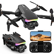 Drone con Telecamera ESC HD 1080P per Bambini e Adulti,LED, Con doppia fotocamera 1080P,motore brushless e funzioni come 3D Flip e FPV,Altitude Hold,Regalo per Ragazzi e Ragazze,borsa a mano,C0