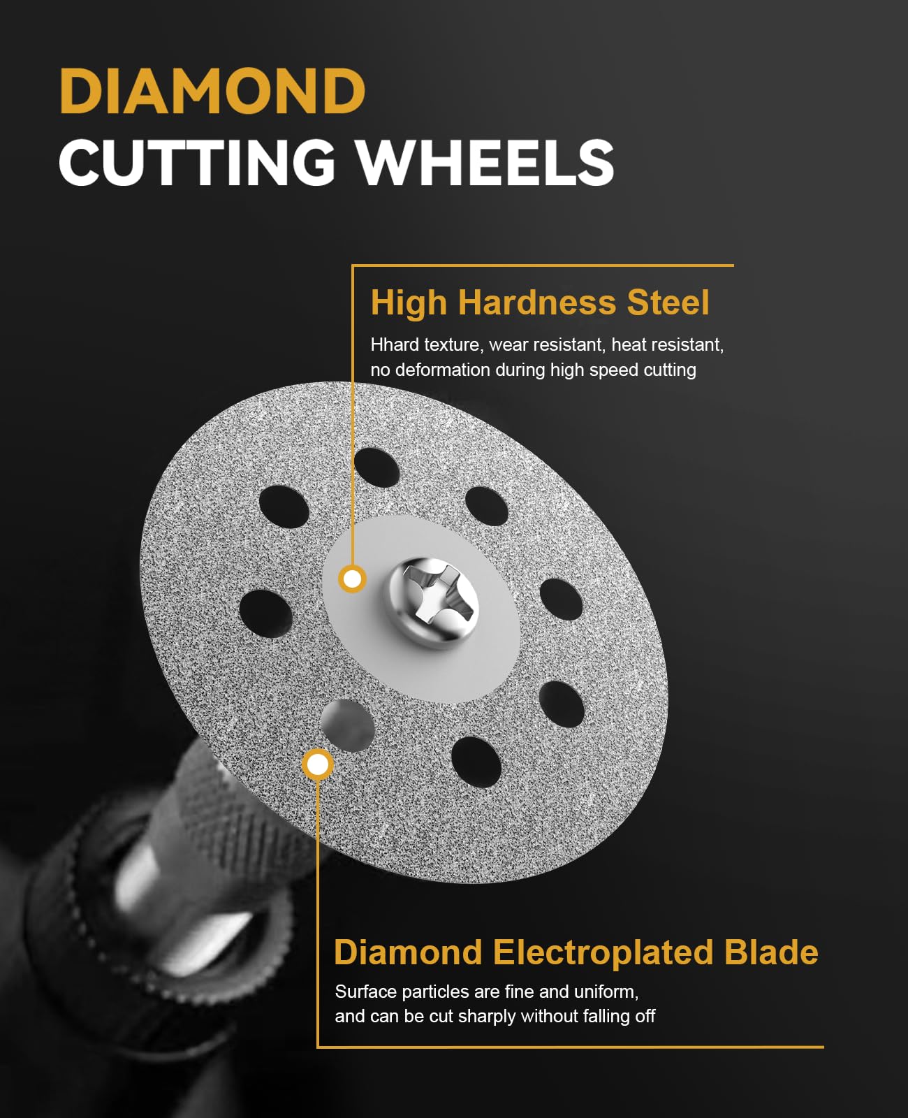 Dremel Diamond Cutting Wheels & Grinding Bits Set -3