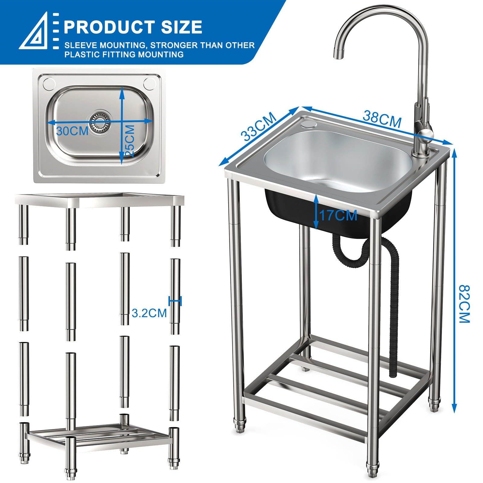 Lavello Da Cucina Da Giardino Esterno, Lavello Da Campeggio