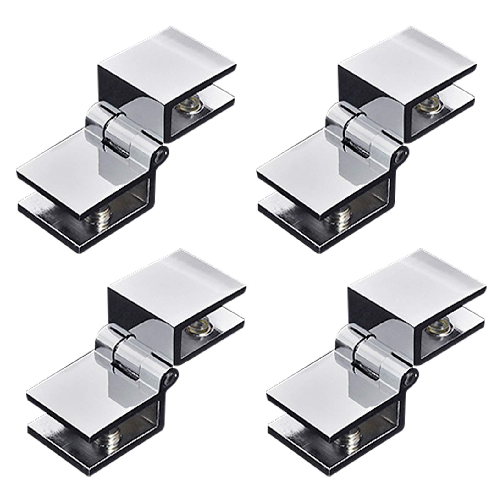 Buy UFURMATE Glass Door Hinge, 4Pcs 90 Degree Double Side Glass Door