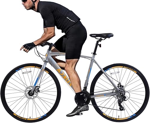 petolovty Bicicletas de carretera híbridas para hombres y mujeres, bicicletas de carretera de 700C28 pulgadas, bicicleta de 24 velocidades con marco disponible en Yaxa Colombia