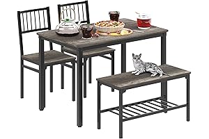 Teraves 4-Piece Dining Table Set: A Comprehensive Oasis for Dining and Work