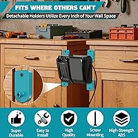 Vista 5 de Crivnhar Paquete de 2 soportes de cargador compatibles para Makita, cargadores de montaje para DC18RC DC18RD DC18RA DC18RF DC18SC DCB18SD DC18SF