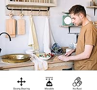 Vista 5 de Myfolrena 20 Pack S Hooks for Hanging, 3.4 Inch Metal S Shaped Hook Heavy Duty Hanging Hooks for Pots, Pans, Plants, Bags, Cups, Clothes (Silver)