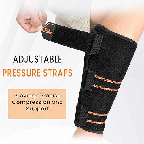 Miniatura 4 de Soporte de pantorrilla ajustable para alivio de férula de espinilla, soporte de férula de espinilla para hinchazón, tensión, esguince, vendas de