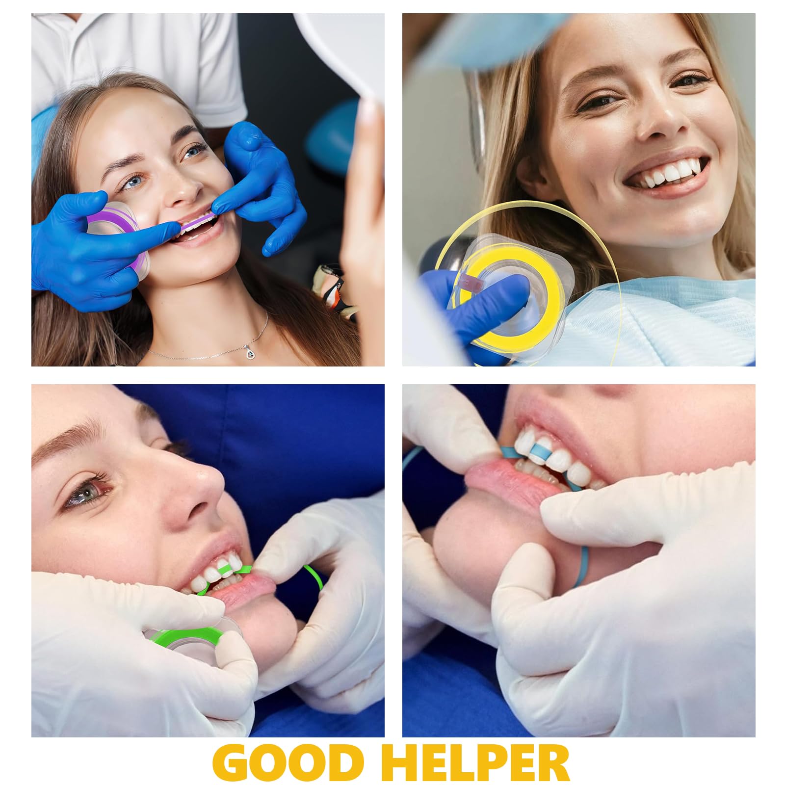 Carta Vetrata per Denti con Strisce Lucidanti, Pulizia e Lucidatura, Rimozione Tartaro, Riparazione Denti (Colorata)