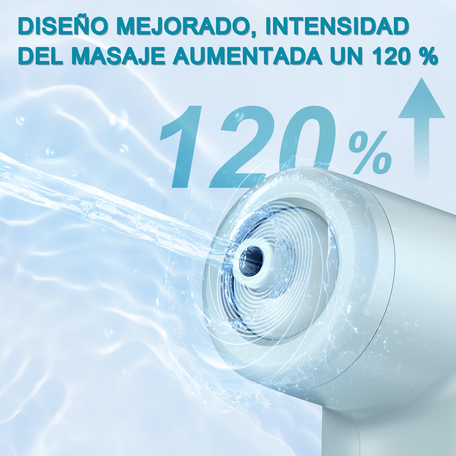 Bañera de Jet Spa, Proporciona una Intensidad de Masaje de 65 kPa, Jet de Baño Recargable, Accesorios de Bañera Portátiles Sin Cable con Velocidad Ajustable, Relajante (Azul)