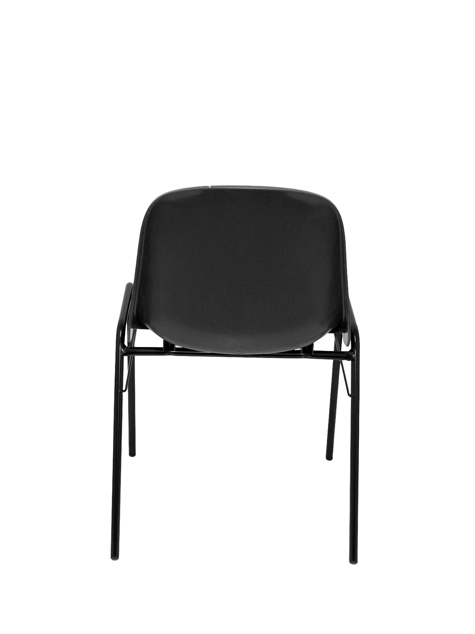 Piqueras y Crespo - Silla Apilable Oficina Beta sin Brazos. Equipado con sin Espuma