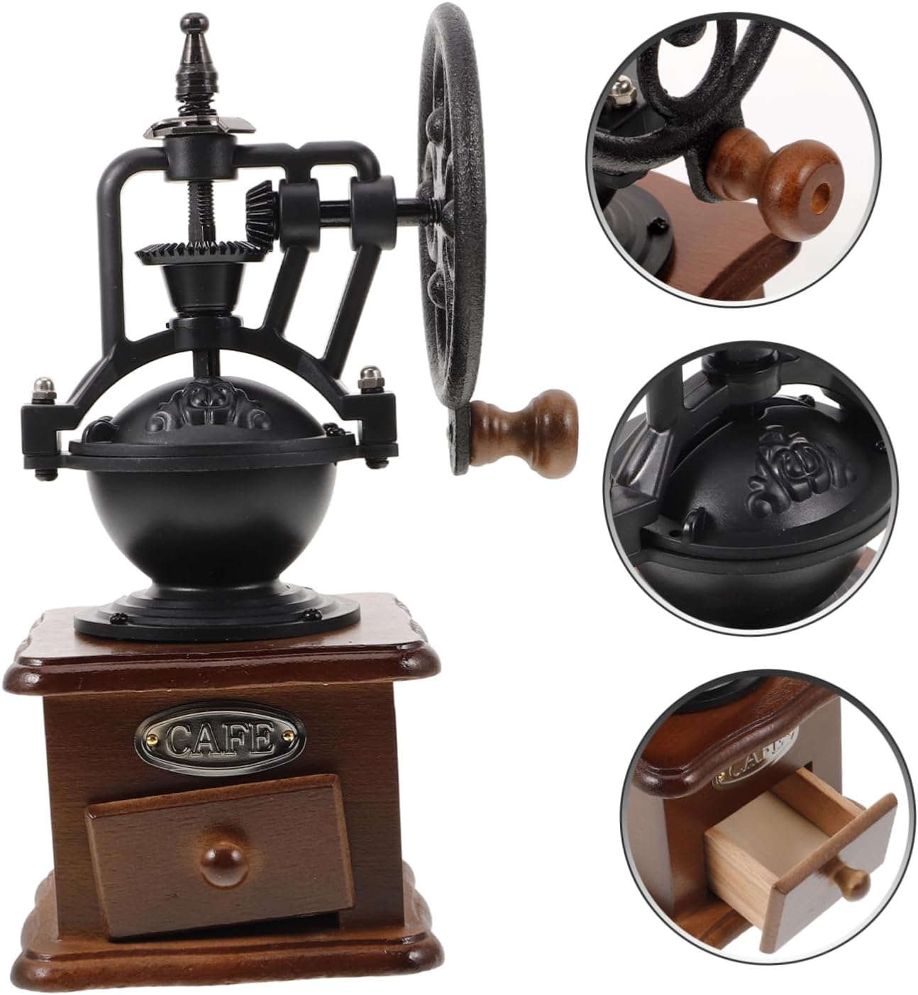 Vintage Coffee Mill Manual Hand Grinders Hand Crank Bean Grinder for Coffee Lovers