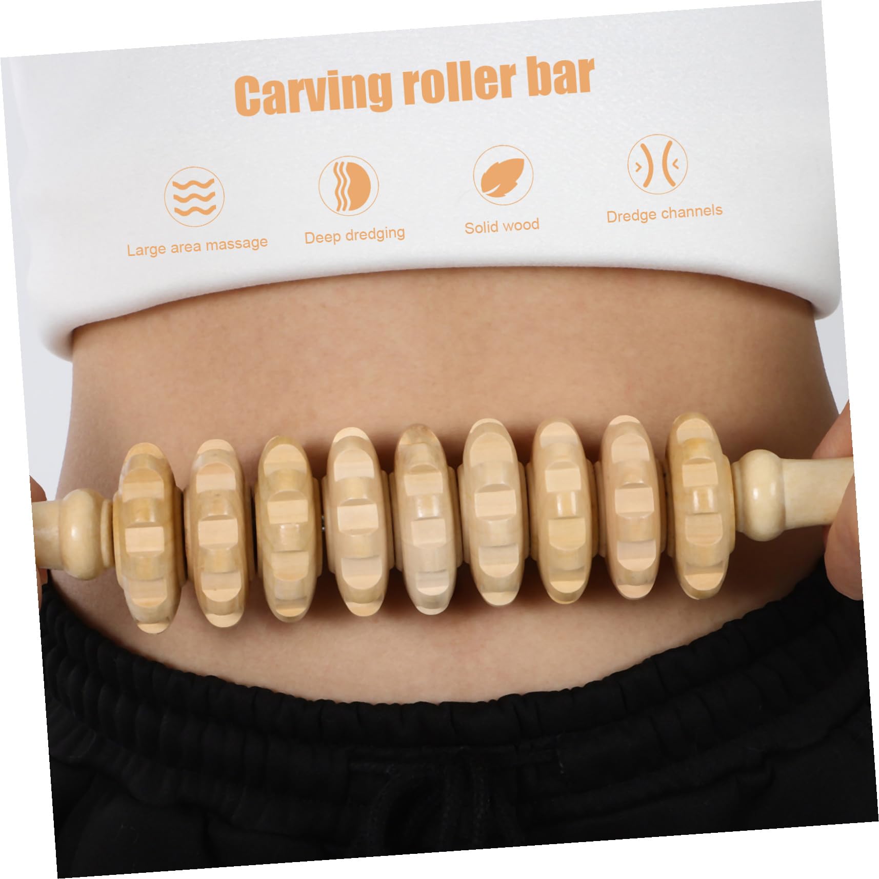 minkissy 6Stücke Massagewerkzeug aus Holz Teiliges Maderotherapie Kit für Muskelentspannung Holzrollen Konturbrett und Massagetafel für Nacken Schulter und Körperpflege