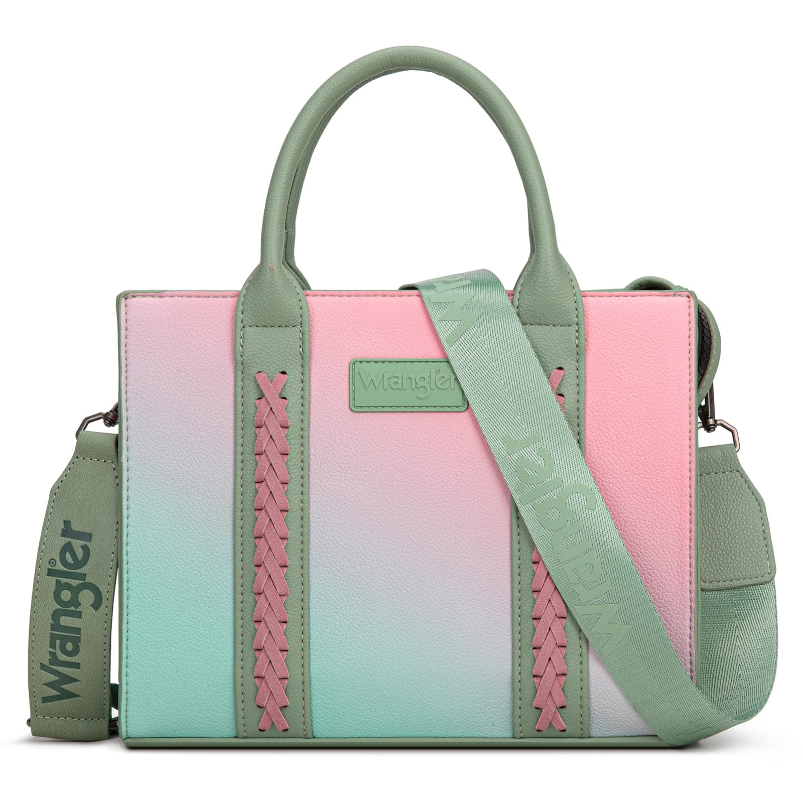 Wrangler Medium Tote Bag for Women Designer Satchel Handbags Top-handle Purses with Strap