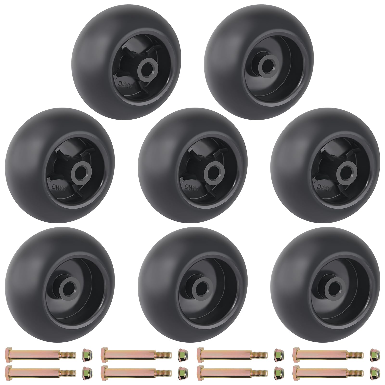CheeMuii 753-04856A Lot de 8 roues de rechange pour tondeuse à gazon 753-04856A 734-3058B 133957 532133957