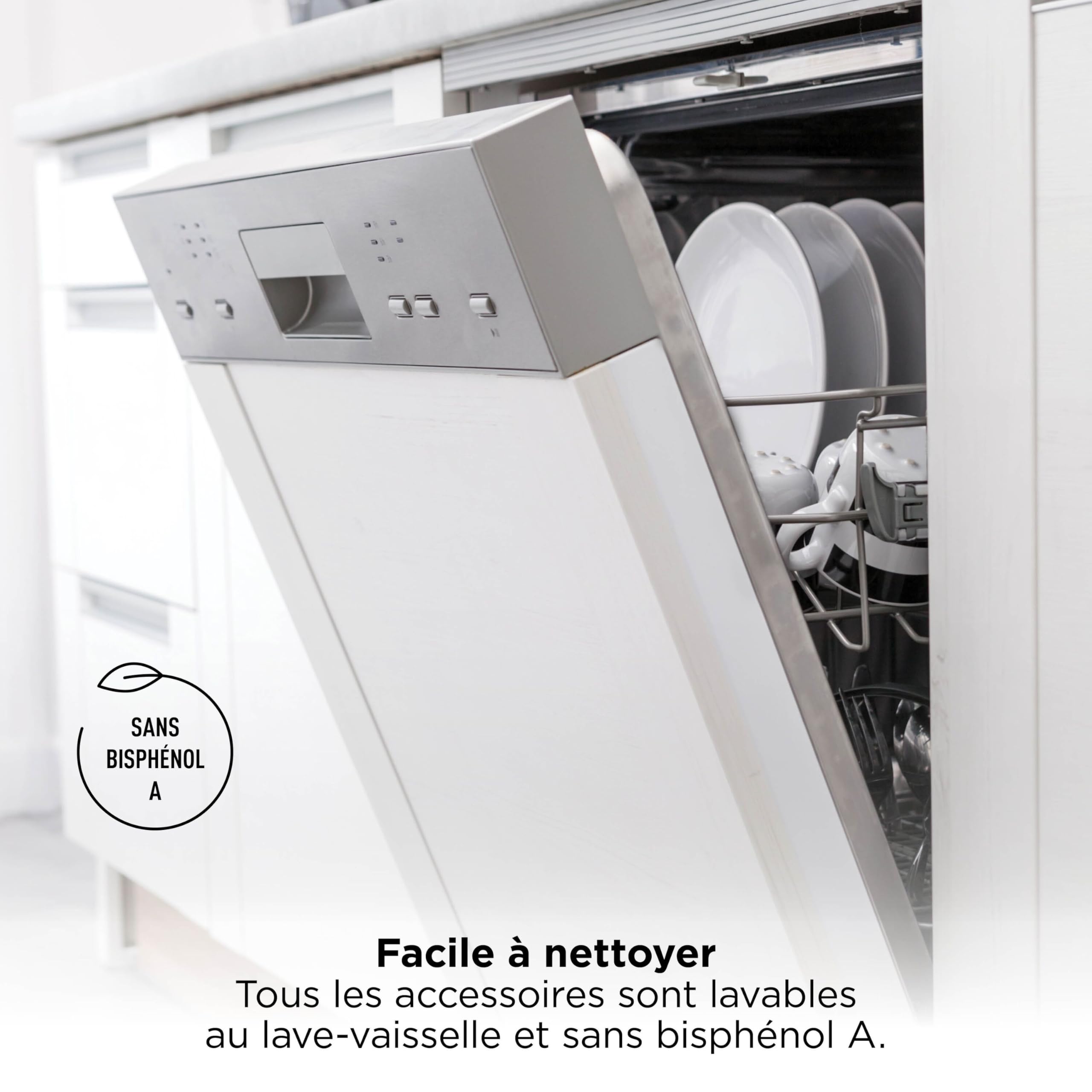 Ninja PrecisionPro Robot culinaire 2,1 L, 4 programmes auto et réglages manuels, pour préparer pâtes à pizza et à pain, trancher des légumes, pièces compatibles lave-vaisselle, noir BZ651EU