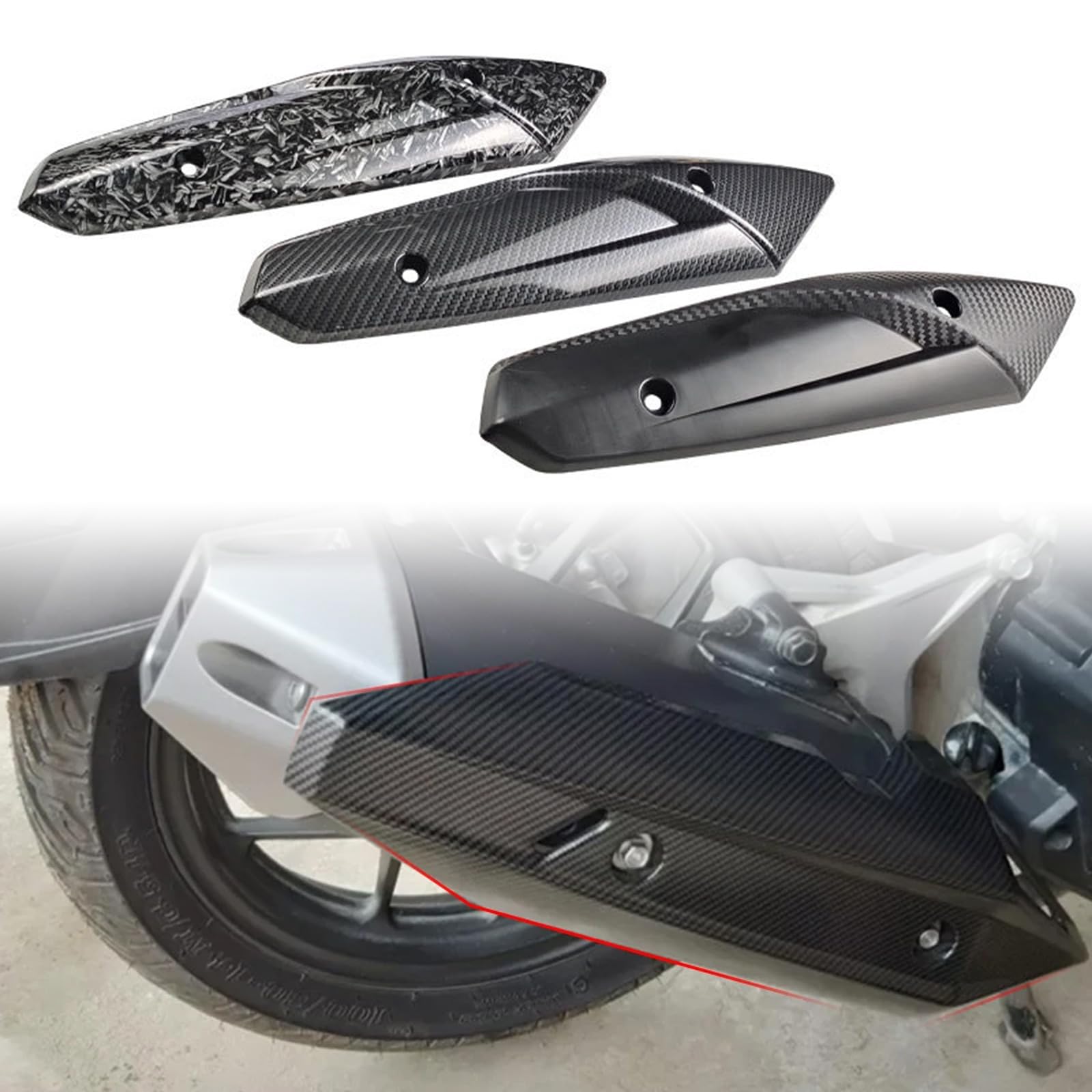 Cubiertas de tubo de escape para motocicleta, universalmente, antiquemaduras, protección de aislamiento térmico universal