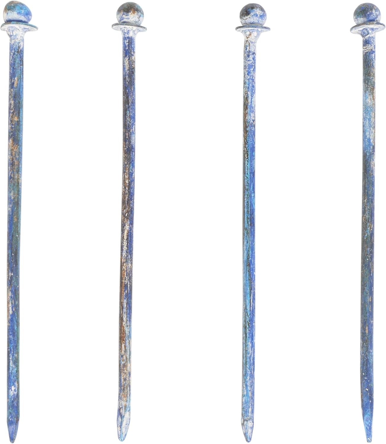 SAFAVIEH Outdoor - Mizell Iron Moon Gateway Garden Arbor - Mossy Blue Iron Metal - Architectural Circular Gateway Design - Ideal for Garden, Yard, Patio, Entryway, 80" W x 17" D x 83.4" H (PAT5036C)