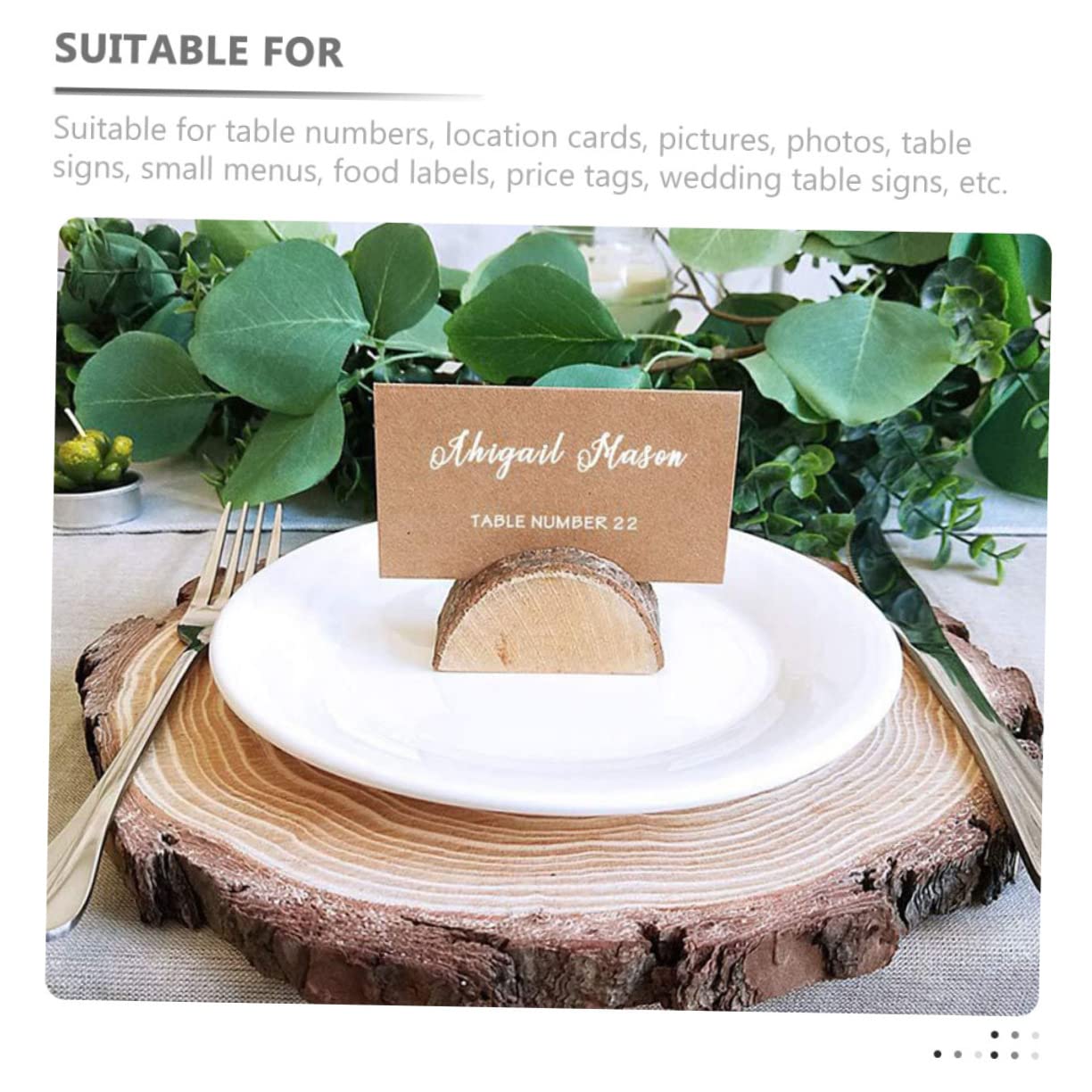 Alipis 1Set Decorative Table Sign Retro Desk Signs with Writable Cards Compact Picture Holders for Wedding Table Decor Daily Use Table Sign for Home Events