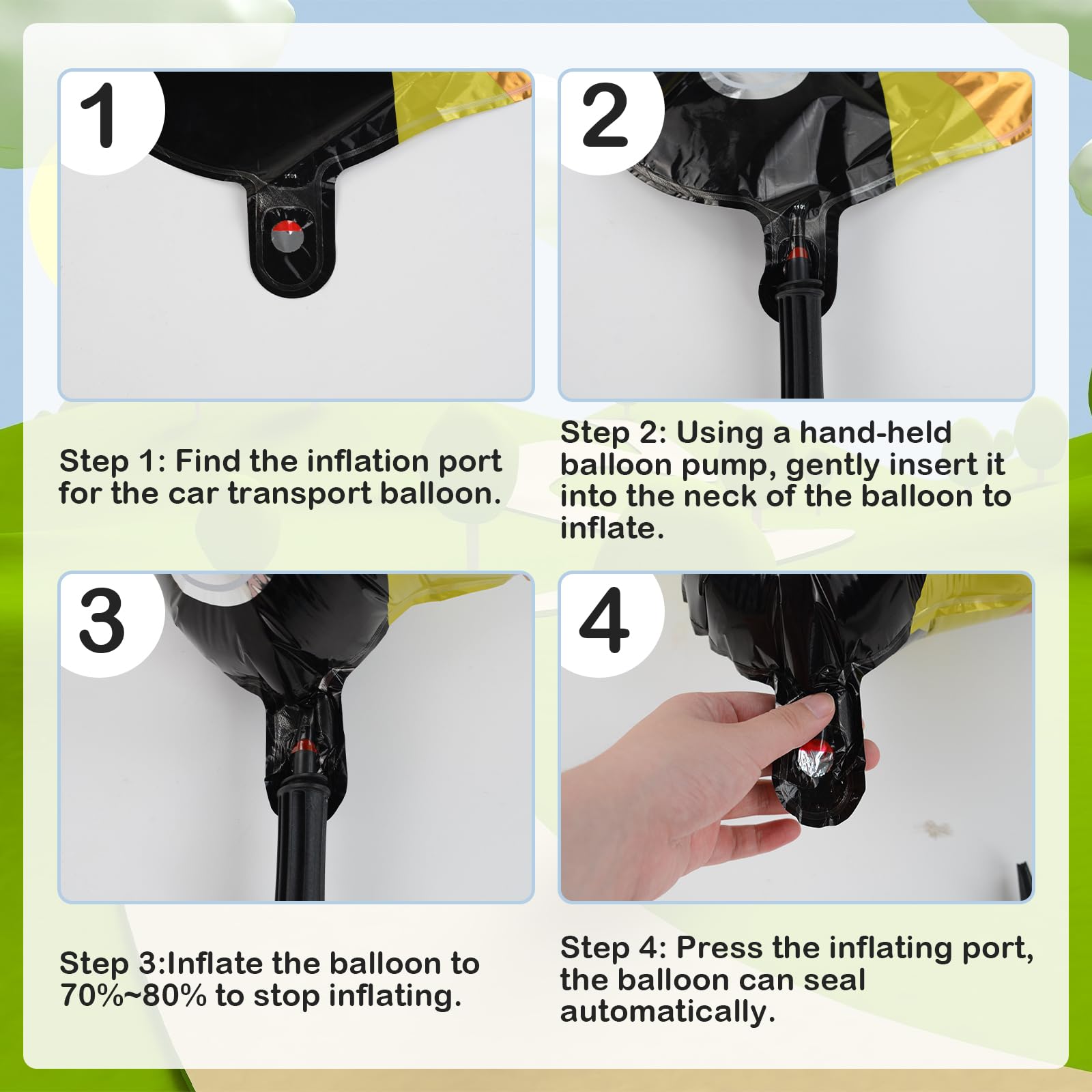 Ballons Décoratifs Pour Thème De Voiture, Bus Scolaire, Ambulance De