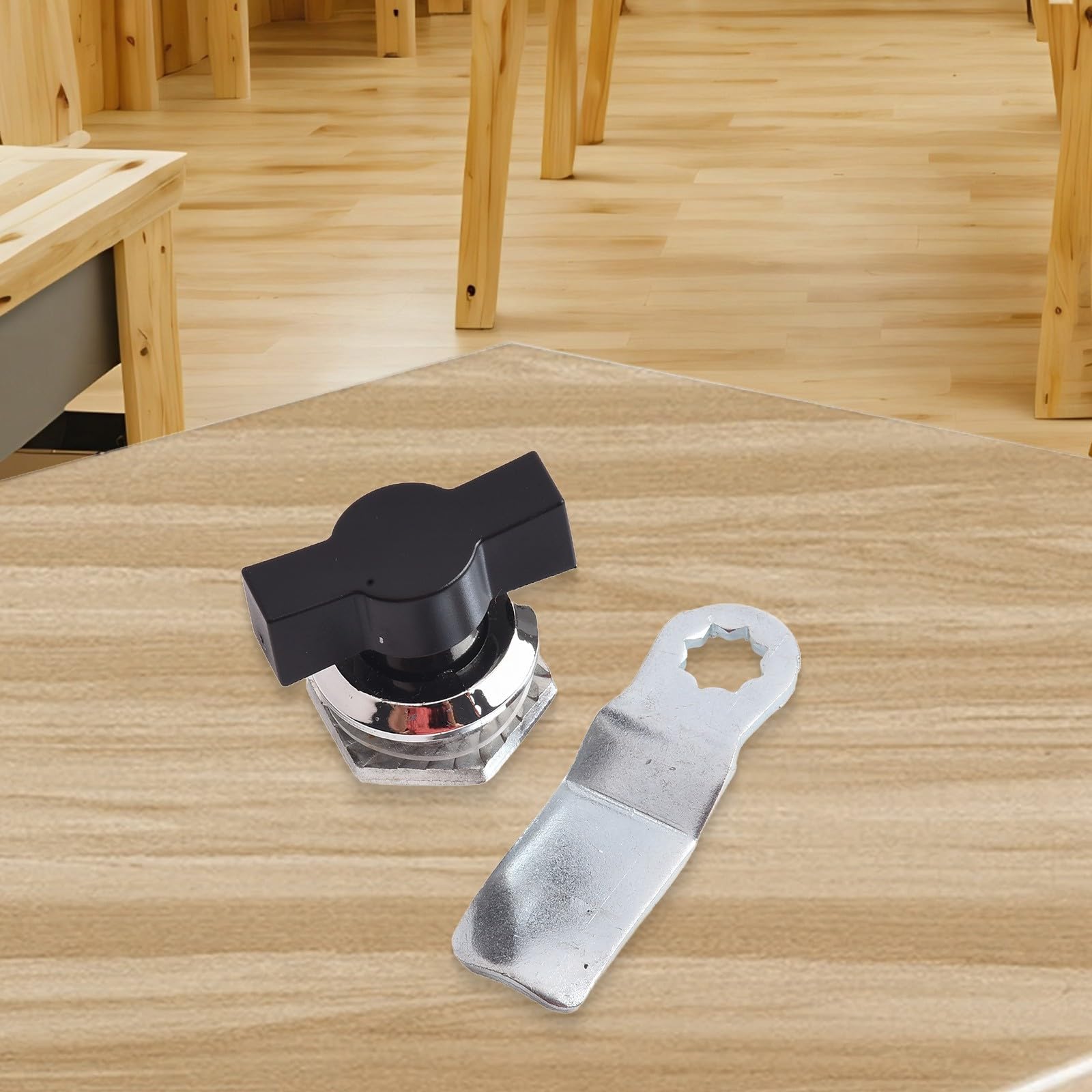 Cerradura de leva sin llave, pestillo de aleación de aluminio duradero para puertas, cajas fuertes, taquillas y buzones, solución de acceso segura y cómoda