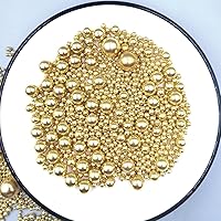 Vista 5 de Confetti de azúcar perlado comestible dorado para mezclar, tamaño para hornear, decoraciones de pastel comestibles, toppers para cupcakes