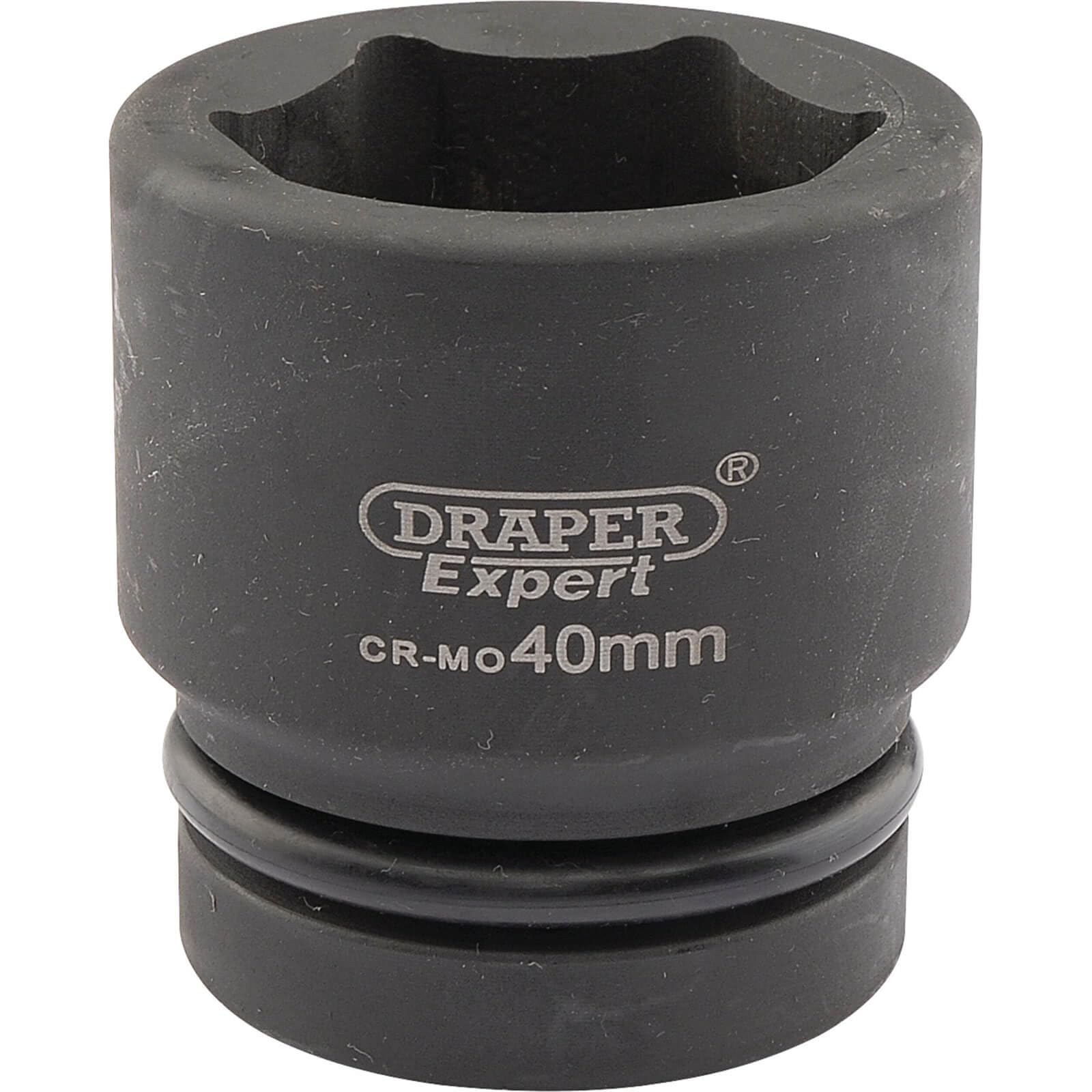 Draper Expert 5120 40mm 1-inch Square Drive Hi-Torq 6-Point Impact Socket, White, 40 mm
