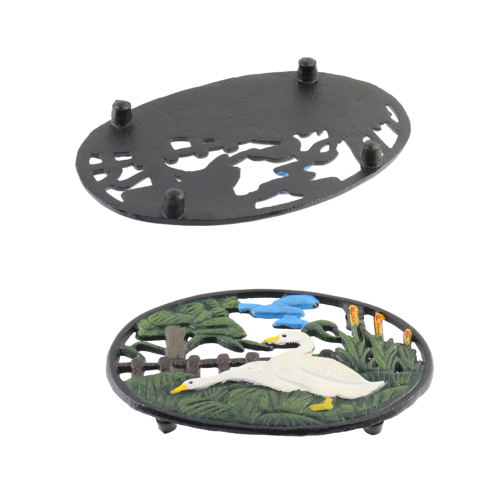 Dessous de plat ovale en fonte pour casseroles chaudes, 20,6 cm