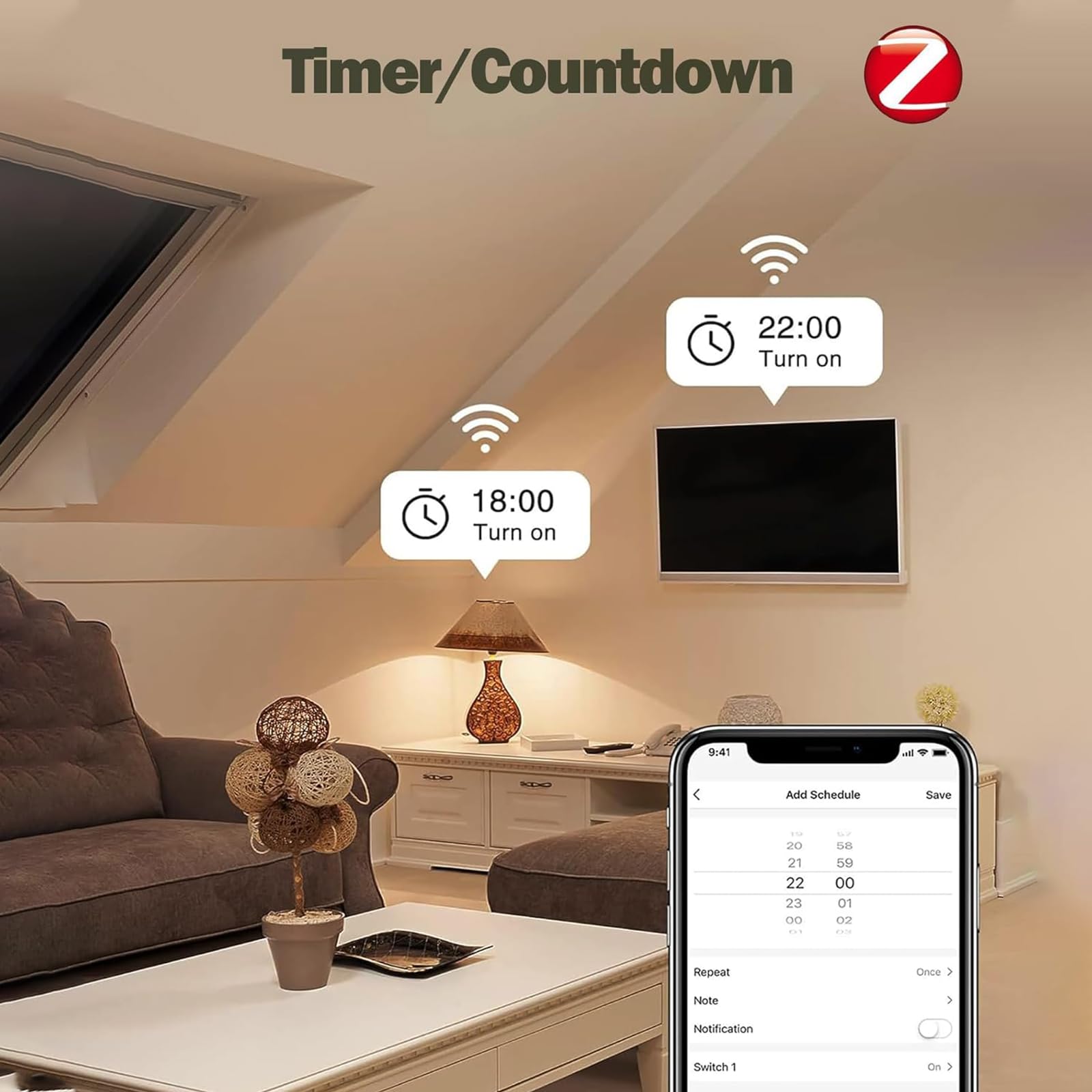 ZigBee Mehrfachsteckdose, Überspannungsschutz, 1,5 m Verlängerungskabel, Vier USB-Anschlüsse (DREI USB-A und EIN USB-C), kompatibel mit Home Assistant, 2MQTT, ZHA, Alexa und Google