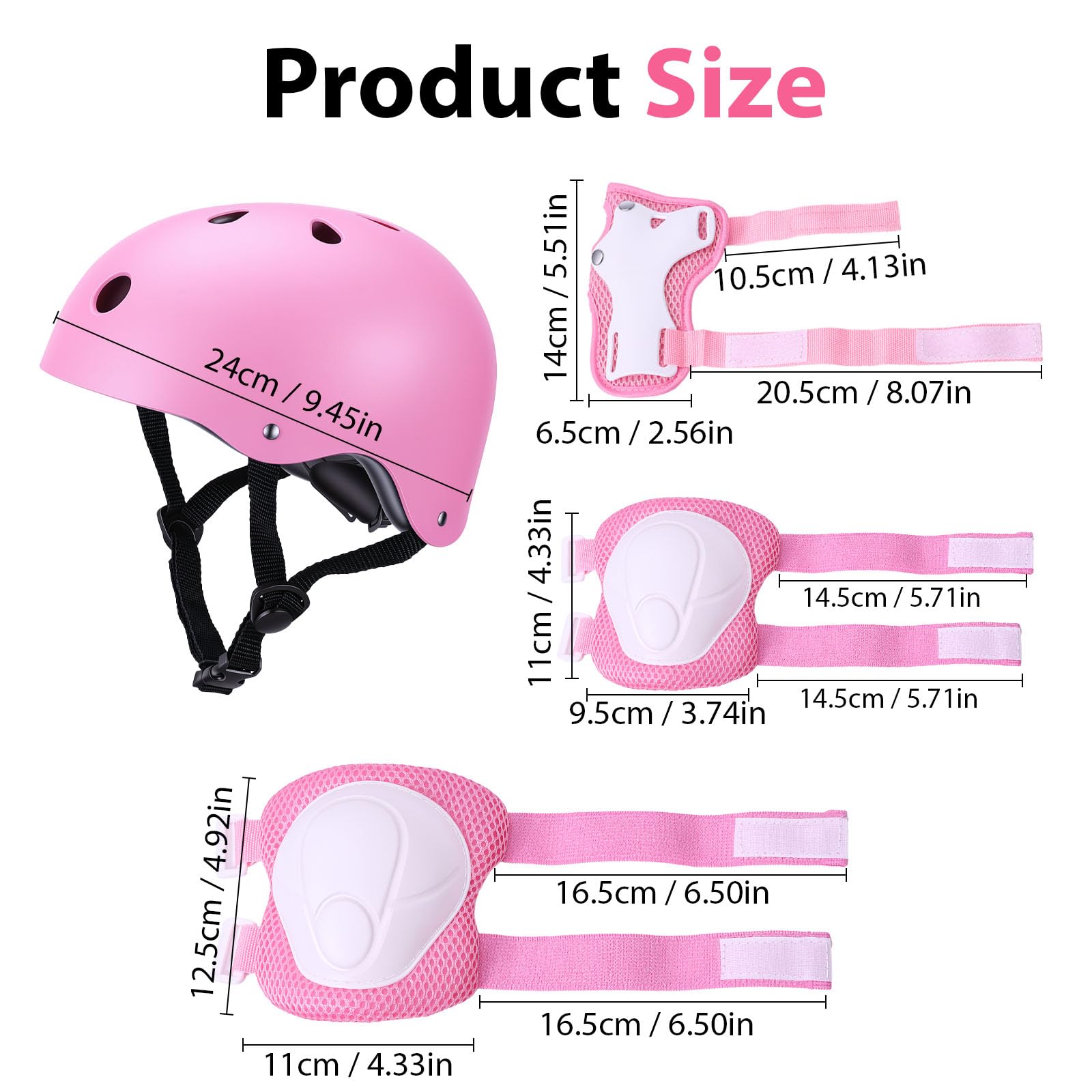 Equipo de Proteccion Infantil 9 Piezas con Casco Ajustable, Rodilleras, Coderas y Muñequeras para Patinaje Ciclismo