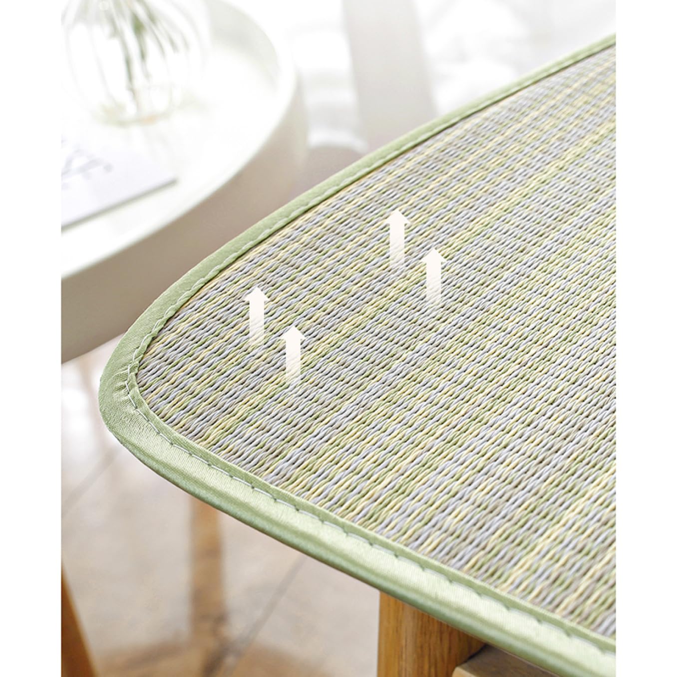 Amazon.co.jp: [ムリョ] 座布団 椅子用 マット カラー6 い草 涼しい 夏