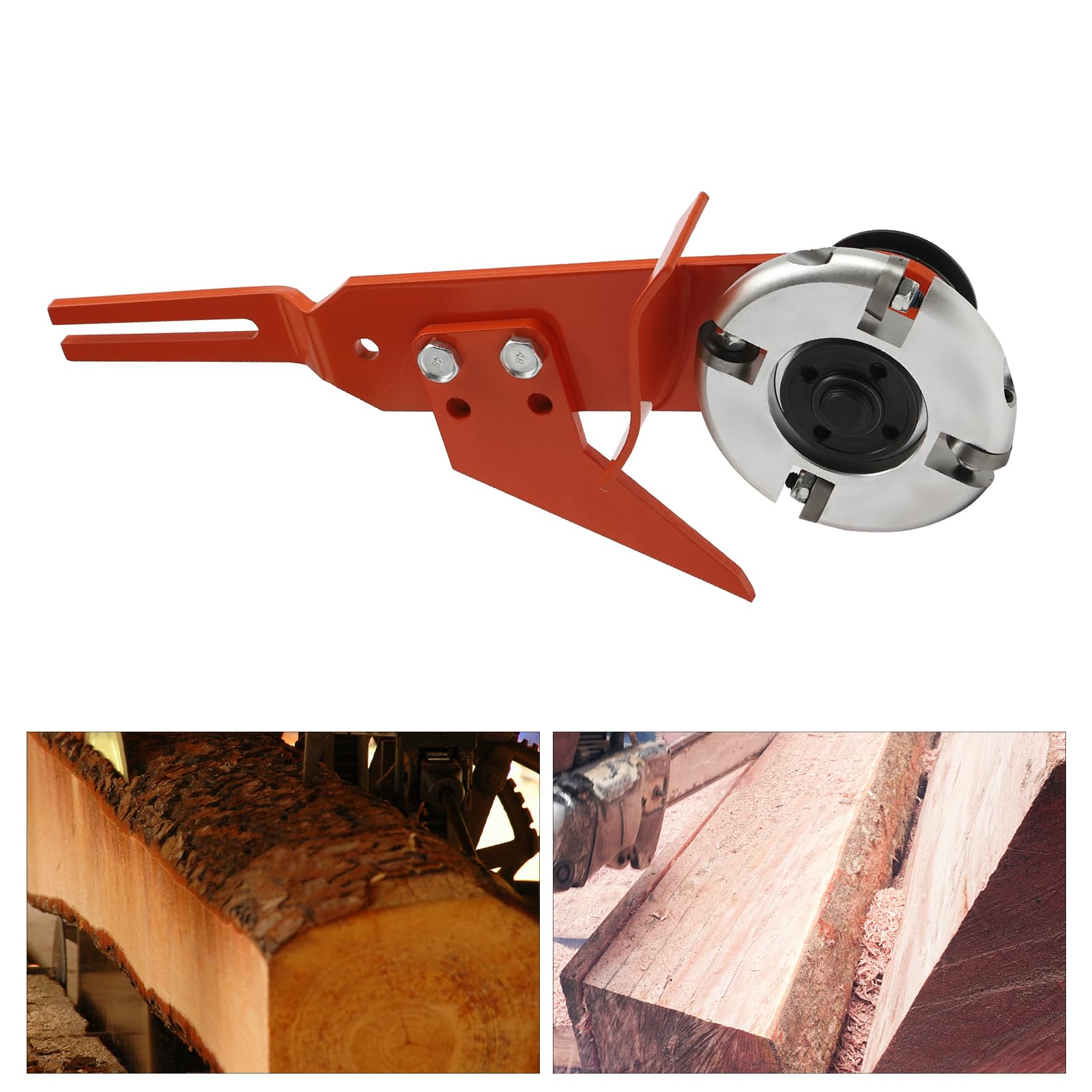 Pelador de madera para motosierra descortezado fresado DIY taller jardín 4 cuchillas