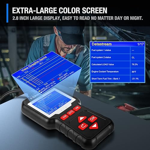 Miniatura 2 de Escáner KW320 OBD2 + probador de batería KW710