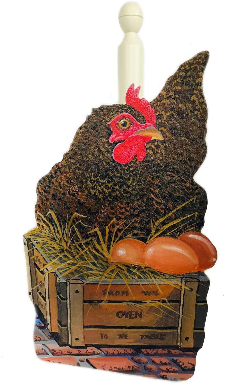 Mother Hen and Eggs Kitchen Roll Holder - Mother Hen - MB17KRH