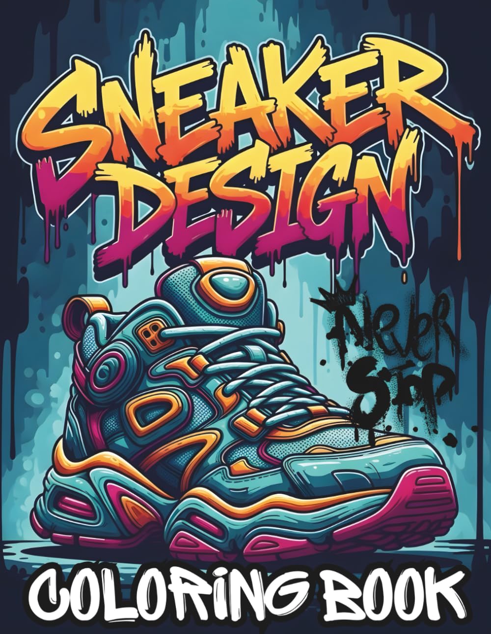 Sneaker Design Coloring Book: Create Your Own Streetwear Kicks – Unique Shoe Drawing Pages for Teens and Adults
