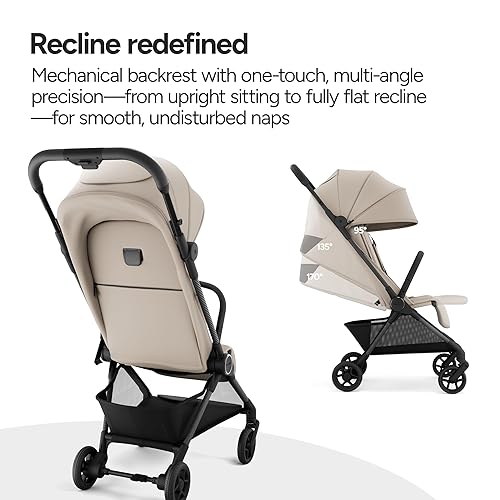 Miniatura 7 de Mompush Nexis - Cochecito de viaje de carbono, ultraligero de 11.5 libras, compacto y aprobado para el avión, plegado automático en un segundo,