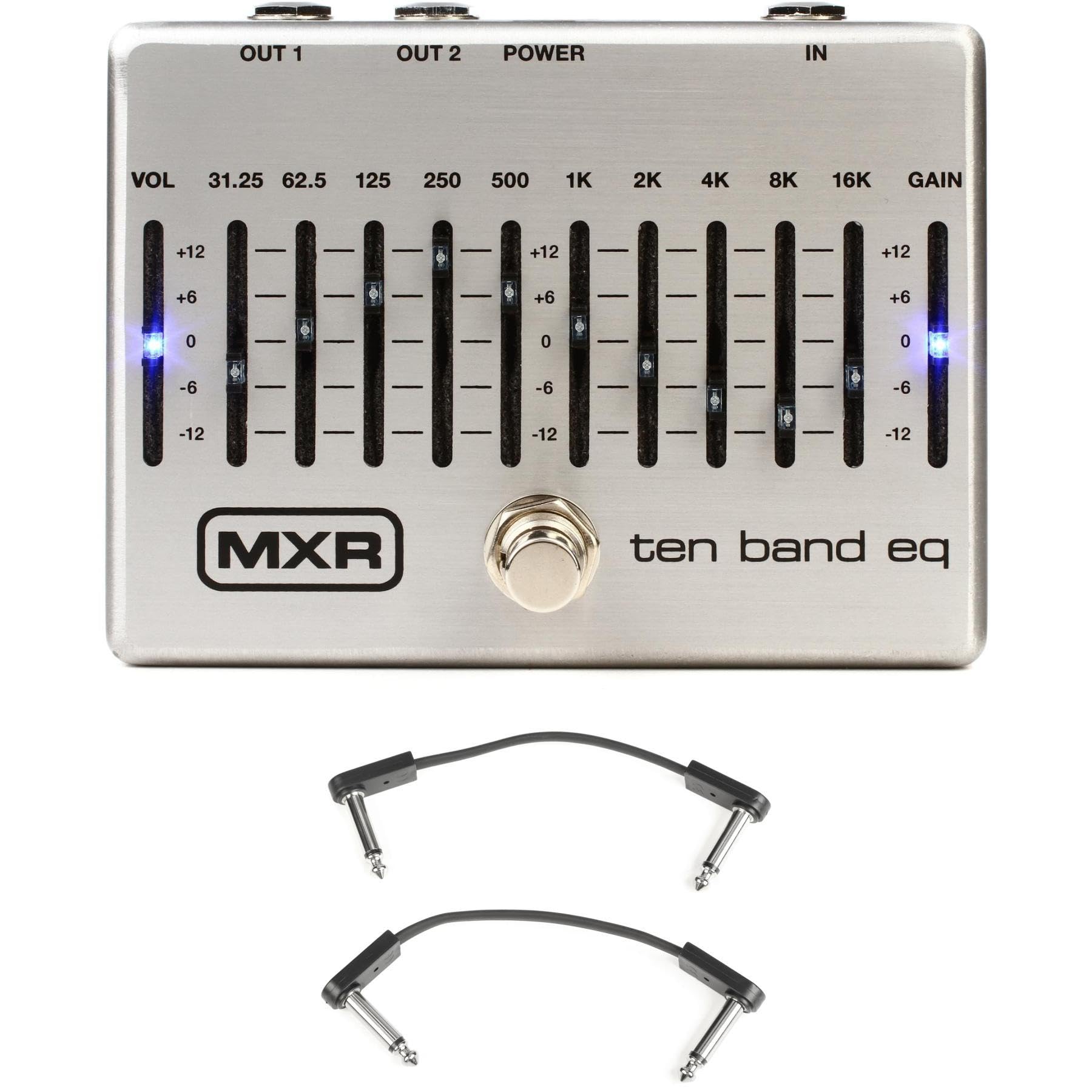 MXR M108S Ten Band EQ Pedal with Patch Cables