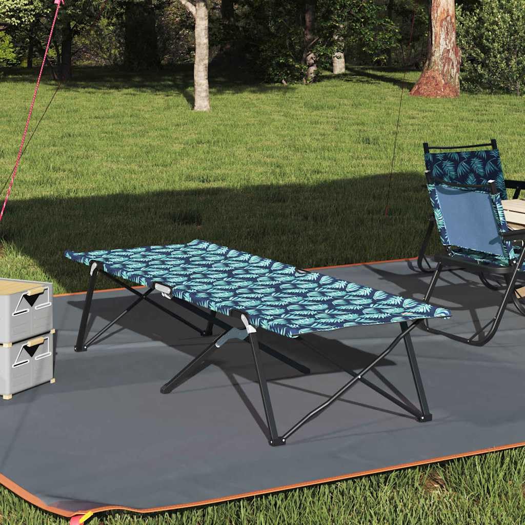 INLIFE Klapp Schlafbett fürs Camping Blattmuster 206 x 76 x 74 cm,Sportartikel,Outdoor-Aktivitäten,Camping & Wandern,Camping-Möbel,Feldbetten,Grün,7.6 KG,42003167