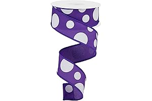 Craig Bachman Purple Ribbon Wired Rolls for Crafts