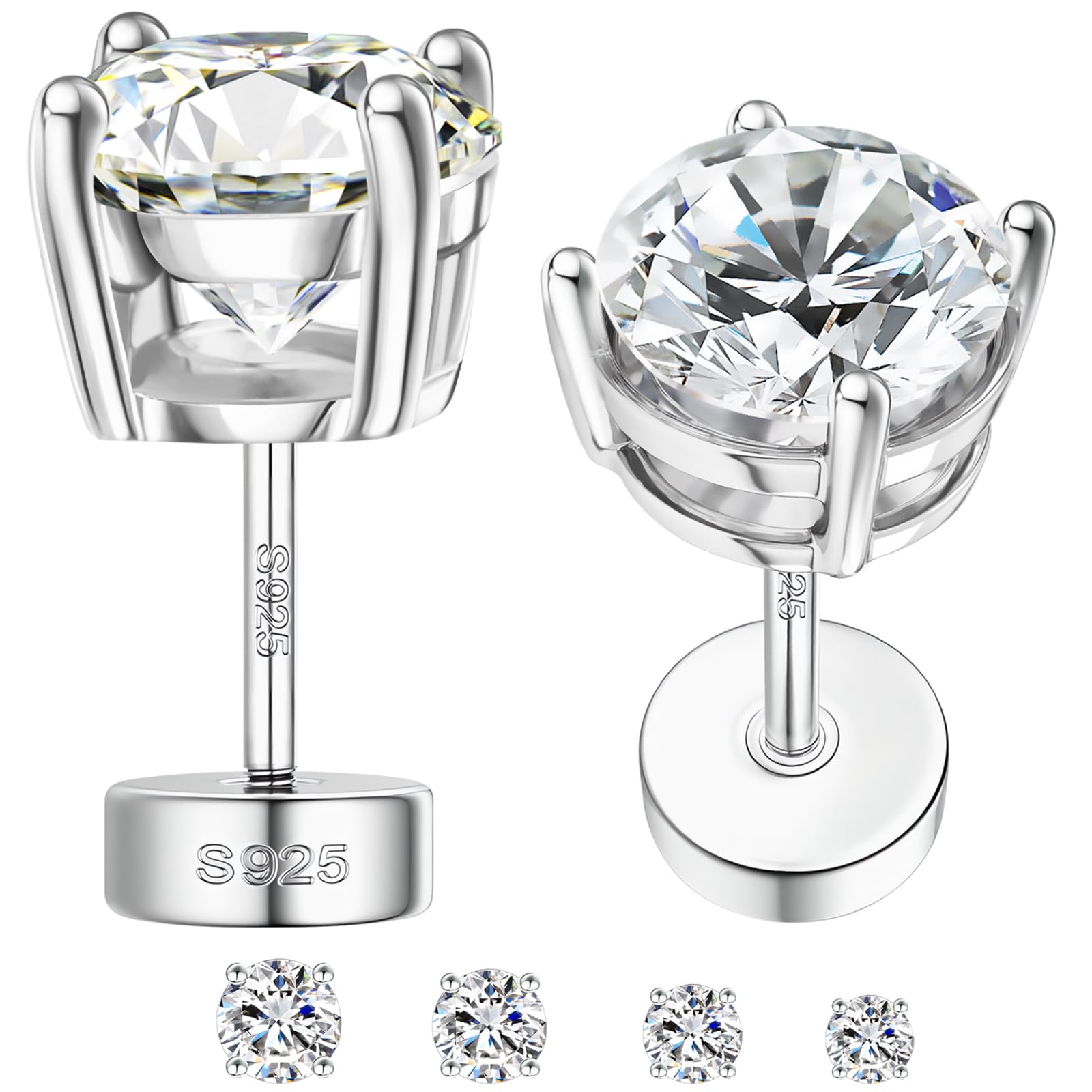 Moissanite 925 earrings