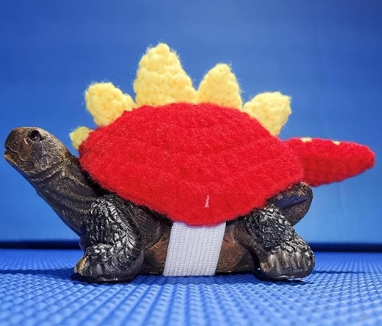 Sweater for Turtle- Adjustable Strap Handmade Winter Warm Knitted Turtle Sweater Tortoise Apparel Accessory for Halloween Christmas Party Cosplay Photo Shoot (15inch-16inch, Red)
