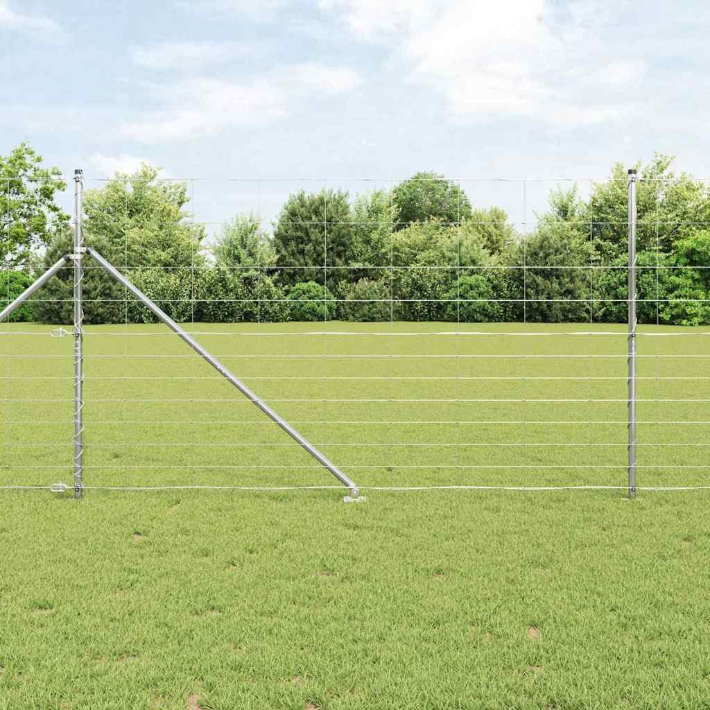 Słupek ogrodzeniowy, galwanizowany, 50 x 1,4 m, stal, wytrzymały słupek ogrodzeniowy ogrodowy do użytku na zewnątrz, nowoczesny design, odporny na warunki atmosferyczne, łatwy montaż, 1 sztuka